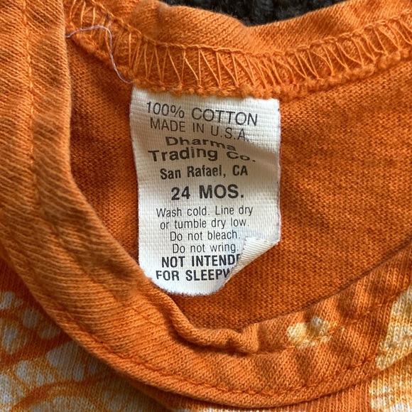 VNTG Batik Giraffe Toddler One Piece Jogger Jumpsuit Tie Dye Hand Made 24 month - Picture 7 of 16